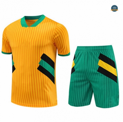 Outlet Cfb3 Camiseta Entrenamiento Bayern Munich + Pantalones Cortos Equipación Amarillo 2023/2024 tienda