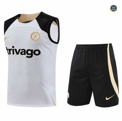 Venta Cfb3 Camiseta Entrenamiento Chelsea Chaleco Pantalones Equipación Blanco 2023/2024 online
