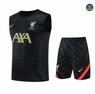 Cfb3 Camiseta Liverpool Chaleco Pantalones Equipación Negro 2022/2023 C544