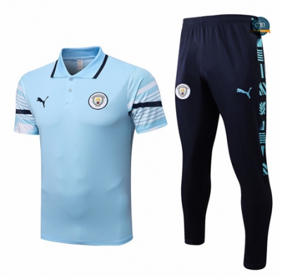 Cfb3 Camiseta Manchester City + Pantalones Equipación Azul 2022/2023 C564