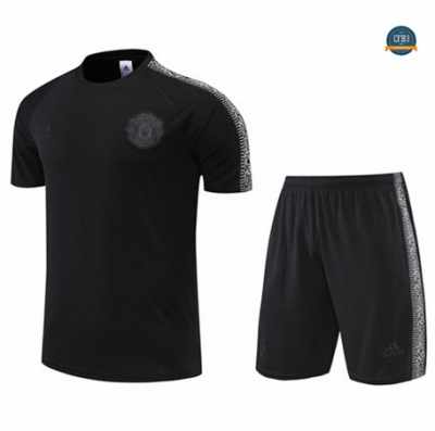 Cfb3 Camiseta Manchester United + Pantalones Equipación Negro 2022/2023 C569