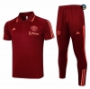 Cfb3 Camiseta Entrenamiento Manchester United Polo + Pantalones Equipación rojo 2024/2025