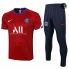Cfb3 Camisetas Entrenamiento PSG + Pantalones Rojo Paris 2020/2021