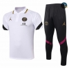 Cfb3 Camiseta Entrenamiento Polo Jordan PSG + Pantalones Equipación Blanco 2021/2022