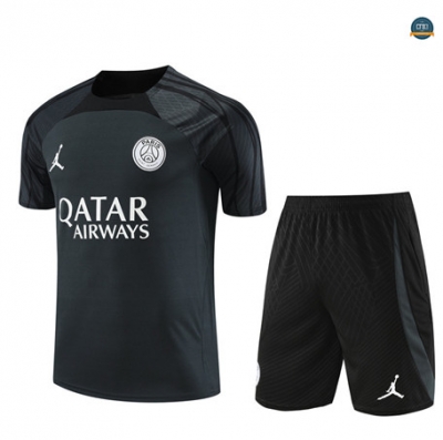 Diseñar Cfb3 Camiseta Entrenamiento Paris Saint Germain Niño + Pantalones Cortos Equipación Gris 2023/2024 baratas