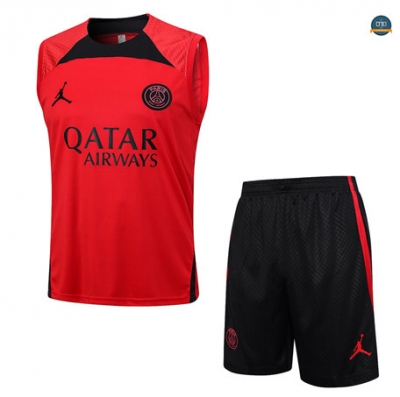 Outlet Cfb3 Camiseta Entrenamiento Paris Saint Germain Chaleco Pantalones Equipación Rojo 2023/2024 tienda