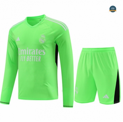 Cfb3 Camiseta Entrenamiento Real Madrid Portero + Pantalón Corto Equipación verde 2024/2025