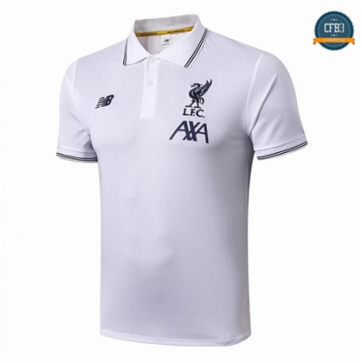 Camiseta Entrenamiento Q79 Liverpool Equipación POLO Blanco 2019/2020