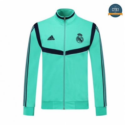 Camiseta Chaqueta Q105 Real Madrid Equipación Verde/Azul 2019/2020