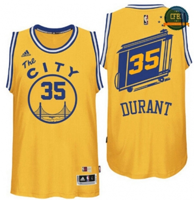 cfb3 camisetas Kevin Durant, Golden State Warriors [Yellow]