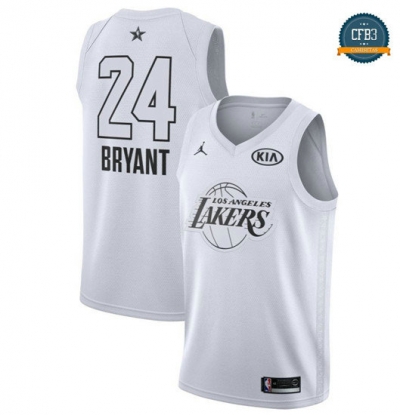 cfb3 camisetas Kobe Bryant - 2018 All-Star Blanco