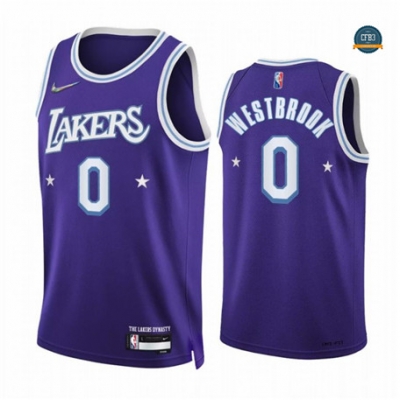 Replicas Cfb3 Camiseta Russell Westbrook, Los Angeles Lakers 2021/22 - Edición de la ciudad