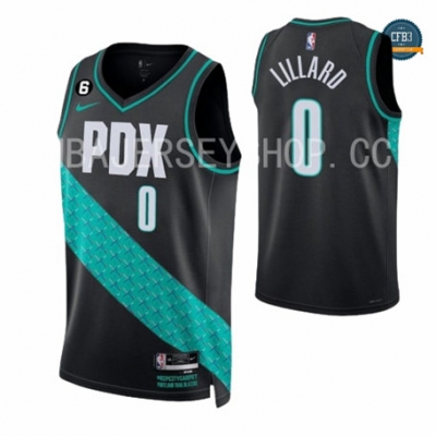 Tailandia Cfb3 Camiseta Damian Lillard, Portland Trail Blazers 2022/23 - City