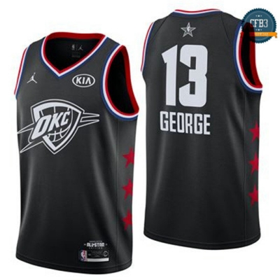 cfb3 camisetas Paul George - 2019 All-Star Negro