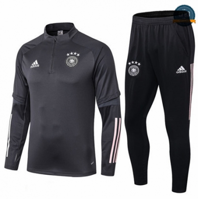 Cfb3 Chandal Alemania Gris/Negro Cremallera Mitad 2019/2020