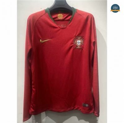 Cfb3 Camisetas Retro 2018 Portugal 1ª Equipación Manga Larga