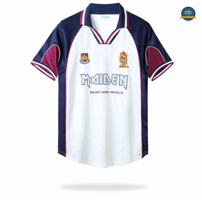 Cfb3 Camiseta Retro 1999-2001 West Ham x Iron Maiden 2ª Equipación C1043