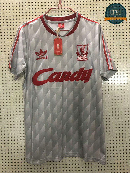 Camisetas 1989 Liverpool 2ª Equipación