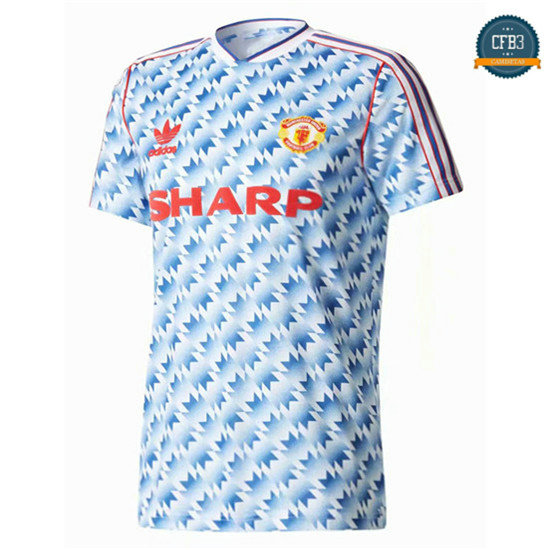 Camisetas 1990-1992 Manchester United 2ª Equipación