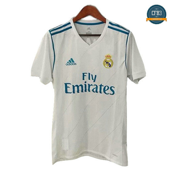 Camisetas 2017-2018 Real Madrid 1ª Equipación Blanco