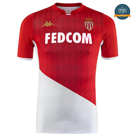 Camiseta AS Monaco 1ª Equipación Rojo Blanco 2019/2020
