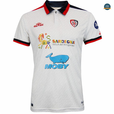 Camiseta futbol Cagliari 2ª Equipación Blanco 2023/2024