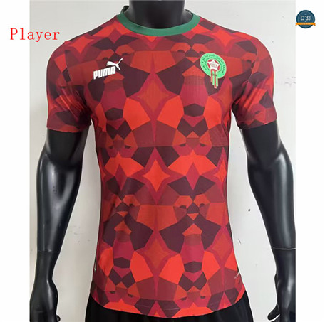 Camiseta futbol Player Version Marruecos Player Equipación Rojo 2023/2024