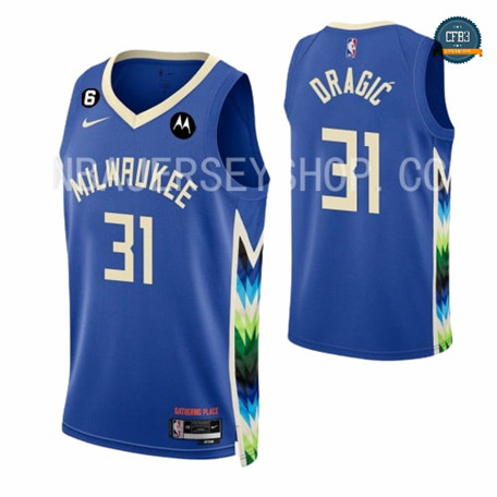 Cfb3 Camiseta Goran Dragic, Milwaukee Bucks 2022/23 - City