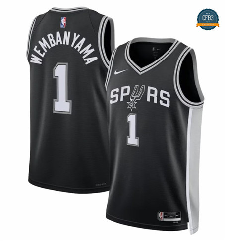 Cfb3 Camiseta Victor Wembanyama, San Antonio Spurs 2023 - Icon