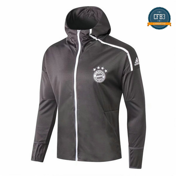 Cfb3 Camisetas Chaqueta Sudadera Bayern Munich Gris oscuro 2018/2019 Sombrero