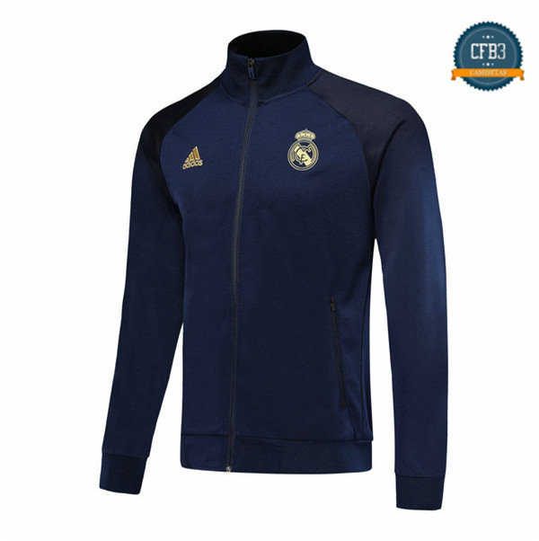 Cfb3 Camisetas Chaqueta Sudadera Real Madrid Azul Oscuro 2019/2020