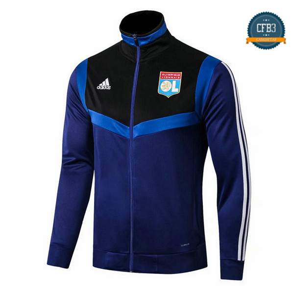 Cfb3 Camisetas Chaqueta Sudadera Lyon Azul Oscuro 2019/2020 Cuello alto