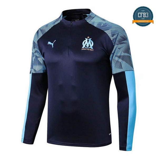 Cfb3 Camisetas Sudadera Cremallera Mitad Marsella Azul Oscuro 2019/2020