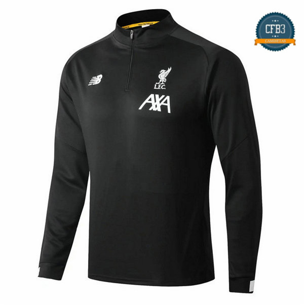 Cfb3 Camisetas Sudadera Cremallera Mitad Liverpool Negro 2019/2020