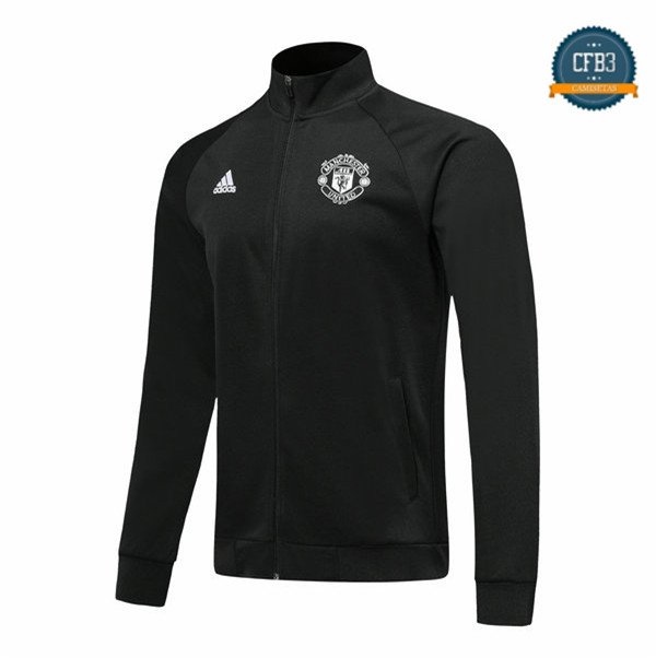 Cfb3 Camisetas Chaqueta Sudadera Manchester United Negro 2019/2020