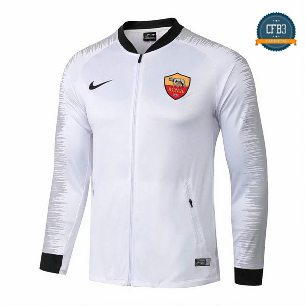 Cfb3 Camisetas Chaqueta Sudadera AS Roma Blanco 2018/2019