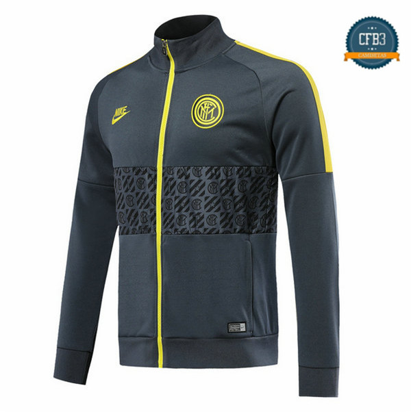 Cfb3 Camisetas Chaqueta Sudadera Inter Milan Gris oscuro 2019/2020