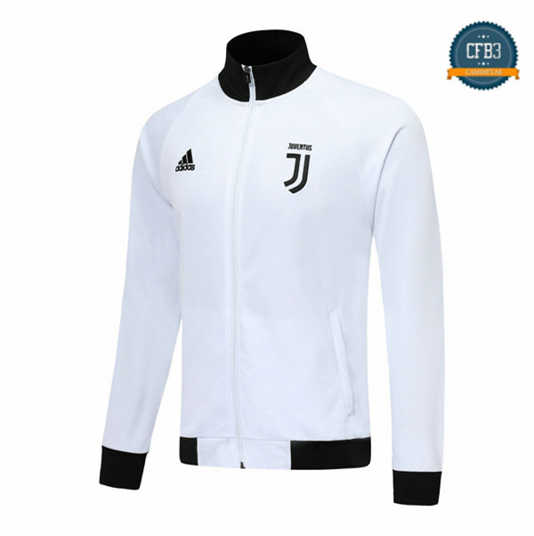 Cfb3 Camisetas Chaqueta Sudadera Juventus Blanco 2019/2020 Cuello alto