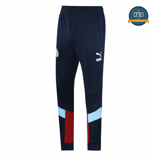 Cfb3 Camisetas Pantalón chándal Manchester City Negro/Rojo/Azul 2019/2020