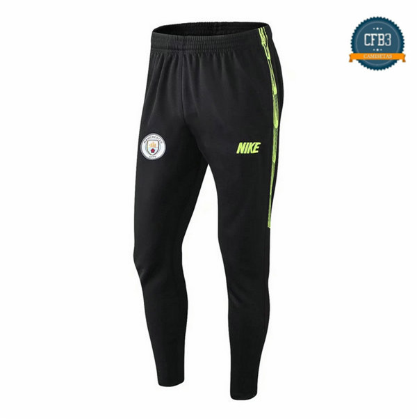 Cfb3 Camisetas Pantalón chándal Manchester city Negro/Amarillo 2019/2020