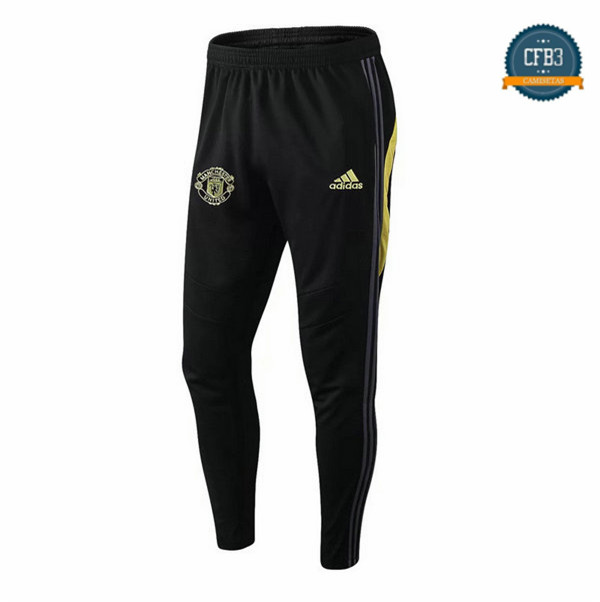 Cfb3 Camisetas Pantalón chándal Manchester United Negro/Azul 2019/2020