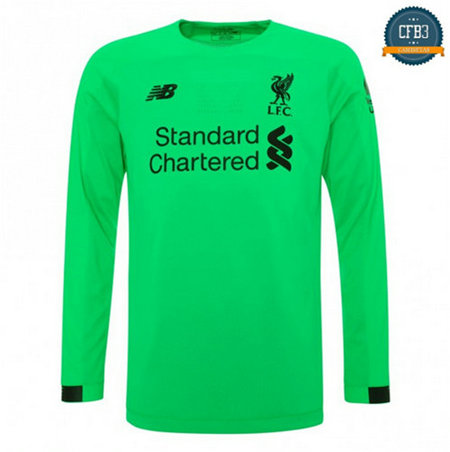 Camiseta Liverpool Portero Manga Larga Verde 2019/20