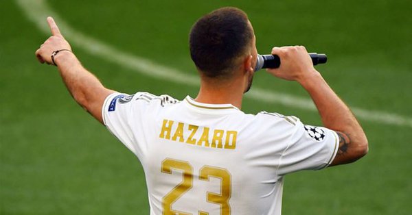 Camiseta Real Madrid 1ª Equipación Hazard 23 2019/2020