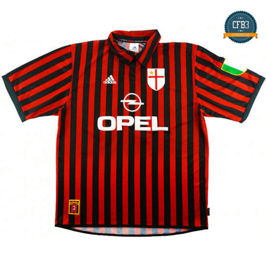 Camiseta 1999-00 AC Milan Centenary 1ª Equipación