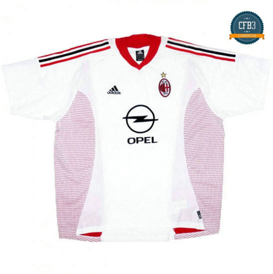 Camiseta 2002-03 AC Milan 2ª Equipación
