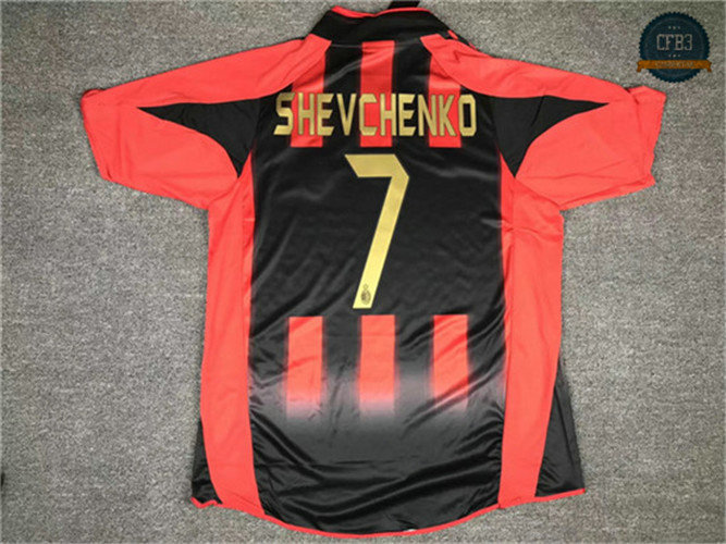 Camiseta 2004-05 AC Milan 1ª Equipación (7 shevchenko)