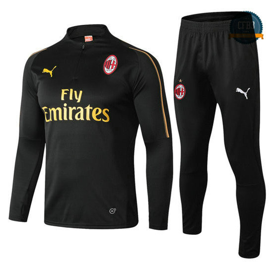 Chándal AC Milan Negro 2018