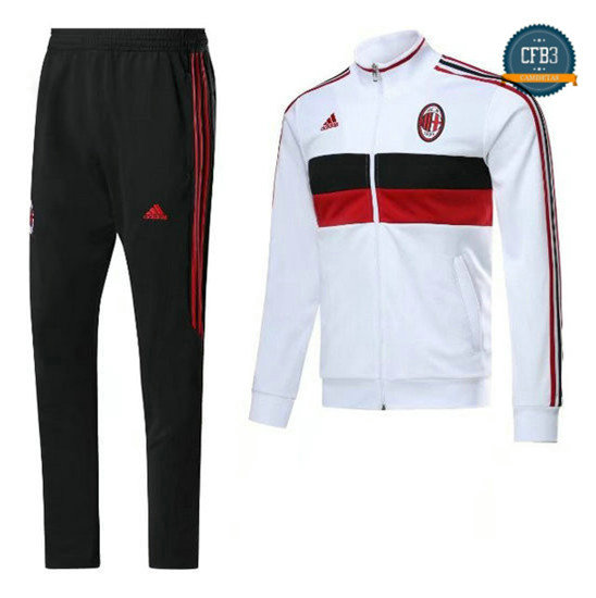 Chaqueta Chándal AC Milan Blanco 2017