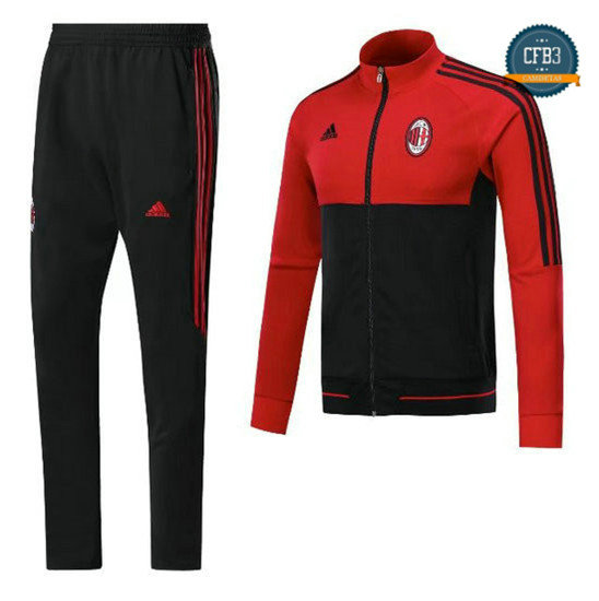 Chaqueta Chándal AC Milan Rojo/Negro 2017