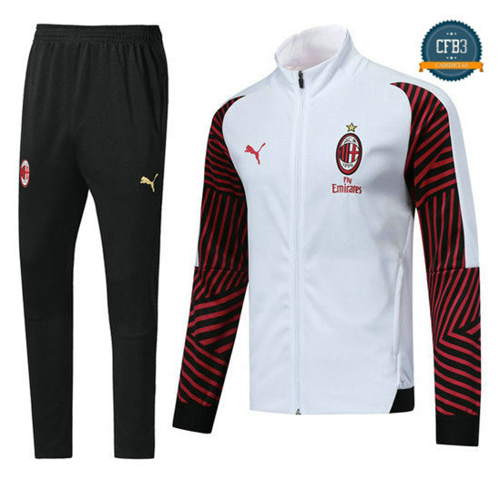 Chaqueta Chándal AC Milan Blanco 2018